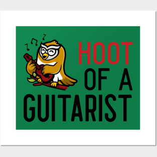 Hoot Of A Guitarist Posters and Art